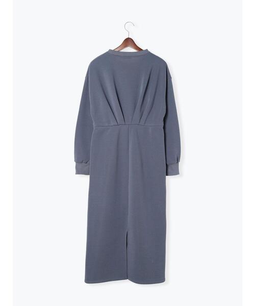 Te chichi TERRASSE（テチチテラス）の「裏起毛タックワンピース（ワンピース・レディース・ブラック/ブルー/オフホワイト・F）」の16枚目の写真