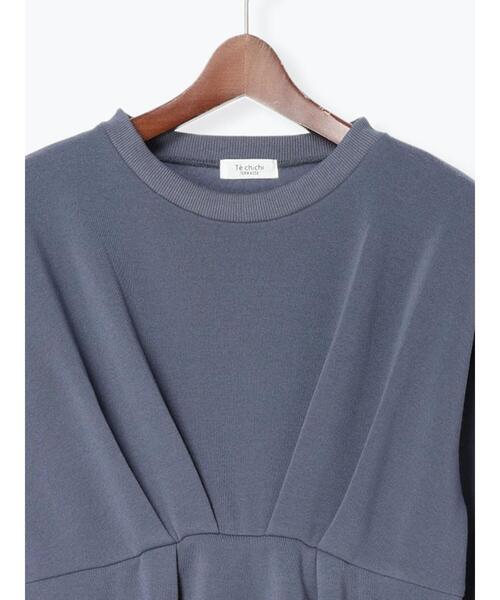 Te chichi TERRASSE（テチチテラス）の「裏起毛タックワンピース（ワンピース・レディース・ブラック/ブルー/オフホワイト・F）」の17枚目の写真
