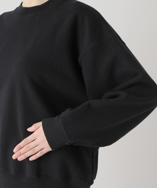 新品タグ付き　プラージュ　Plage BRUSHED スウェット　ブラック plage（プラージュ）の「Black Sweat シャツ（スウェット）」 - WEAR