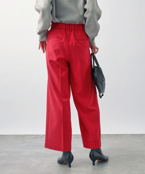 BARNYARDSTORM（バンヤードストーム）の「BARNYARDSTORM / ダブルクロス裏起毛ワイドパンツ【WEB限定サイズL】（スラックス・レディース・モカ/レッド/ブラック・0/1/2）」の20枚目の写真