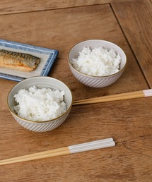 ねじり削ぎ飯碗&箸 ペアセット