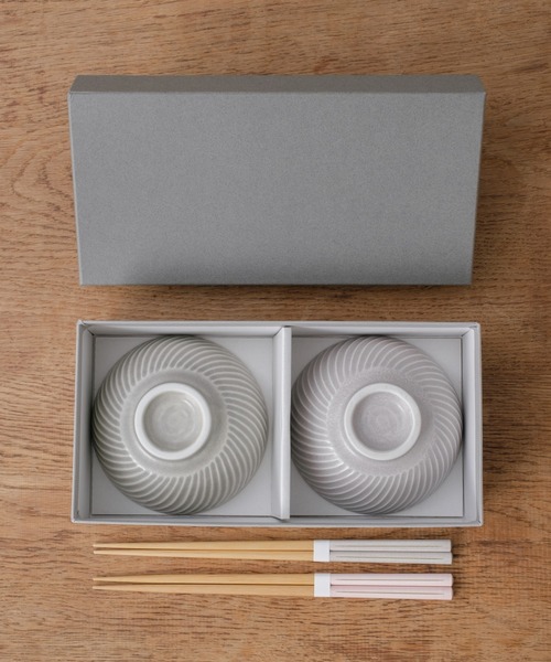 BIRTHDAY BAR（バースデイバー）の「ねじり削ぎ飯碗&箸 ペアセット（食器・レディース・その他・フリー）」の3枚目の写真