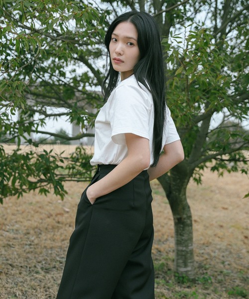 select MOCA（セレクトモカ）の「ロゴ刺繍Tシャツ（Tシャツ/カットソー・レディース・ネイビー/ブラック/オフホワイト・FREE）」の13枚目の写真