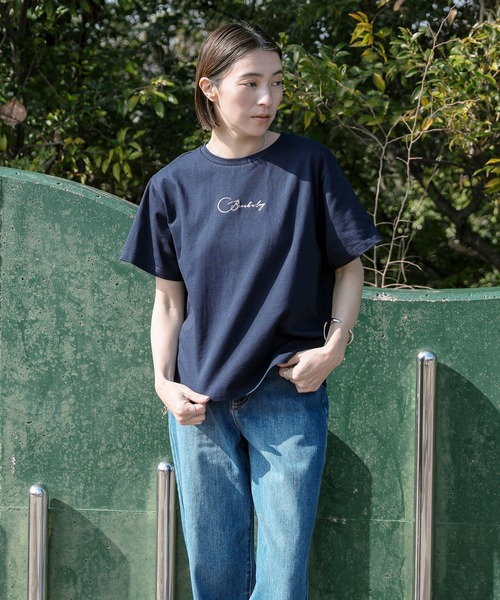 select MOCA（セレクトモカ）の「ロゴ刺繍Tシャツ（Tシャツ/カットソー・レディース・ネイビー/ブラック/オフホワイト・FREE）」の17枚目の写真