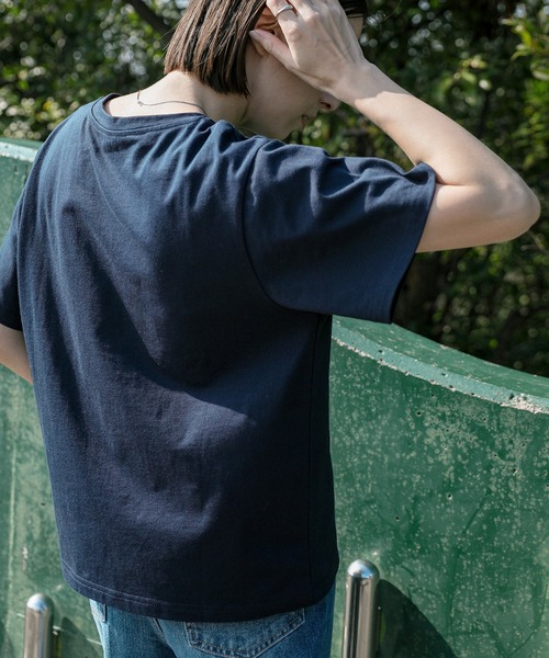 select MOCA（セレクトモカ）の「ロゴ刺繍Tシャツ（Tシャツ/カットソー・レディース・ネイビー/ブラック/オフホワイト・FREE）」の18枚目の写真