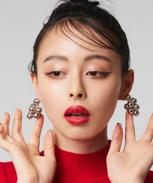 Narcissus（ナルシス）の「【Narcissus】ボールピアス（ピアス（両耳用）・レディース・シルバー・FREE）」の3枚目の写真