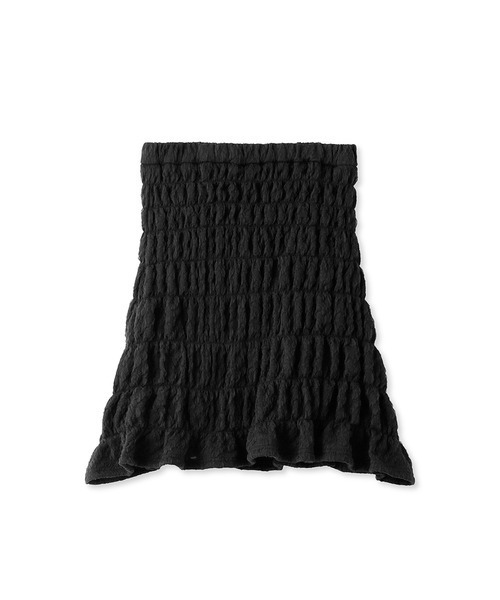 SNIDEL（スナイデル）の「シャーリングミニスカート（スカート・レディース・ライトブルー/アイボリー/ブラック・1/0）」の13枚目の写真