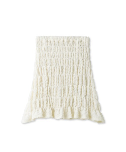 SNIDEL（スナイデル）の「シャーリングミニスカート（スカート・レディース・ライトブルー/アイボリー/ブラック・1/0）」の20枚目の写真