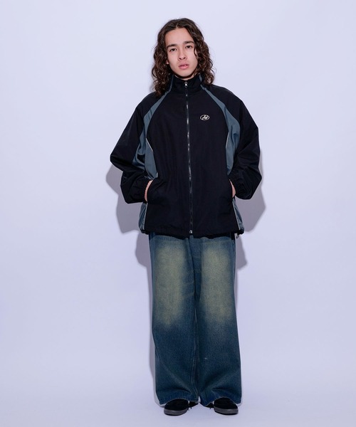 re_k by JUNRED（レクバイジュンレッド）の「re_k by JUNRED / バイカラーウーブントラックジャケット（ナイロンジャケット・メンズ・ベージュ系その他/チャコールグレー/ブラック・S/M/L）」の18枚目の写真