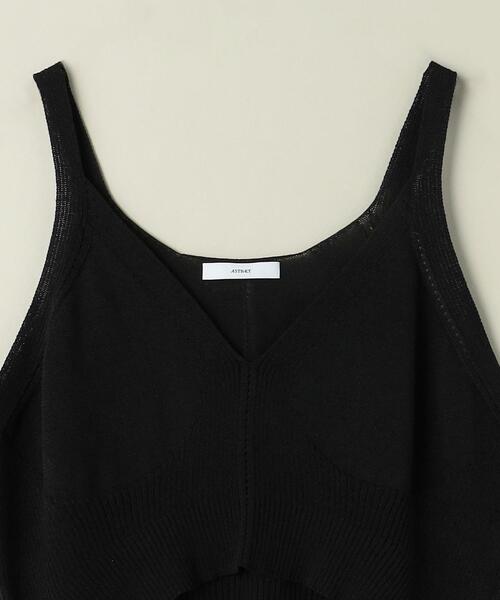 ASTRAET（アストラット）の「＜ASTRAET＞リブ アイレット ニットキャミソール（キャミソール・レディース・ホワイト/ブラック・FREE）」の14枚目の写真