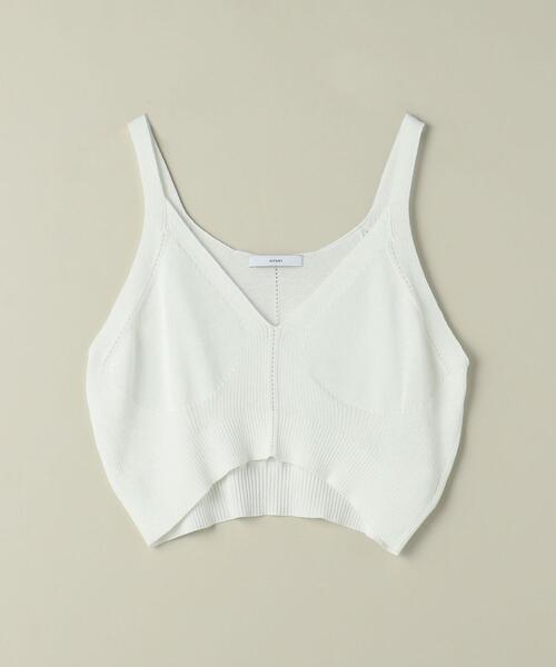 ASTRAET（アストラット）の「＜ASTRAET＞リブ アイレット ニットキャミソール（キャミソール・レディース・ホワイト/ブラック・FREE）」の19枚目の写真