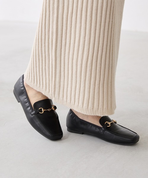 menue（メヌエ）の「freely(フリーリー) 幅広4E ローファー - 晴雨兼用 -（ローファー・レディース・ブラック/アイボリー/ブラック系その他/ダークベージュ・22.0cm/22.5cm/23.0cm/23.5cm/24.0cm/24.5cm/25.0cm/25.5cm/26.0cm）」の10枚目の写真