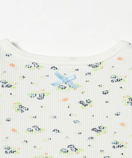BEAMS BOY(ビームスボーイ)の「BEAMS BOY / フラワー サーマル ノースリーブ(タンクトップ・レディース・イエロー/オフホワイト・ONE SIZE)」の18枚目の写真