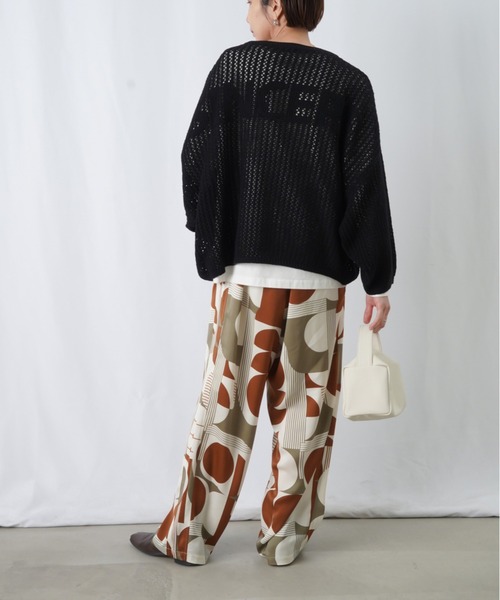 LUCA/LADY LUCK LUCA(ルカ/レディラックルカ)の「LC/LLL メッシュバックロゴプルオーバー / バックロゴメッシュニット(ニット/セーター・レディース・ライトベージュ/ブラック/ライトグリーン・FREE)」の10枚目の写真