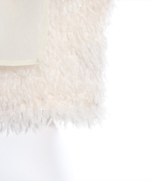 clear（クリア）の「×肩リボンフェザービスチェ≪2024SS新作≫（ベスト・レディース・ブラック/グレー/ベージュ・F）」の4枚目の写真