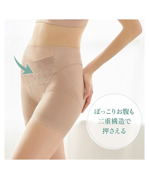 BRADELIS NEWYORK(ブラデリスニューヨーク)の「ヒップUP!二分丈ショーツ24 ブラデリス カヤビューティーラボ 補正下着 補整(ショーツ・レディース・ブラック/ピンクベージュ/ライラック/ブルー/グレイッシュベージュ・M/L/LL/3L/S)」の15枚目の写真