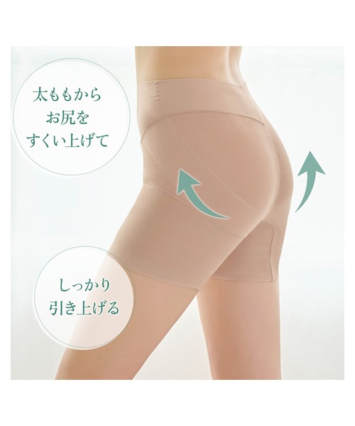 BRADELIS NEWYORK(ブラデリスニューヨーク)の「ヒップUP!二分丈ショーツ24 ブラデリス カヤビューティーラボ 補正下着 補整(ショーツ・レディース・ブラック/ピンクベージュ/ライラック/ブルー/グレイッシュベージュ・M/L/LL/3L/S)」の16枚目の写真