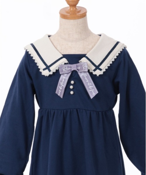 axes femme（アクシーズファム）の「うさ耳セーラーパーカーワンピース（ワンピース・キッズ・ネイビー/ミント・MEDIUM/LARGE/X-LARGE）」の8枚目の写真