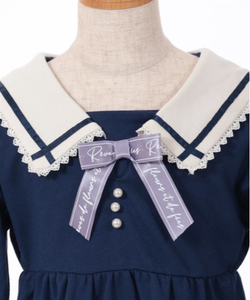 axes femme（アクシーズファム）の「うさ耳セーラーパーカーワンピース（ワンピース・キッズ・ネイビー/ミント・MEDIUM/LARGE/X-LARGE）」の15枚目の写真