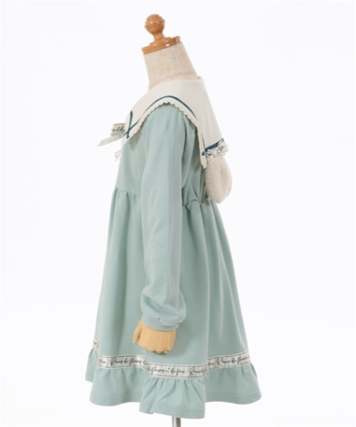 axes femme（アクシーズファム）の「うさ耳セーラーパーカーワンピース（ワンピース・キッズ・ネイビー/ミント・MEDIUM/LARGE/X-LARGE）」の20枚目の写真