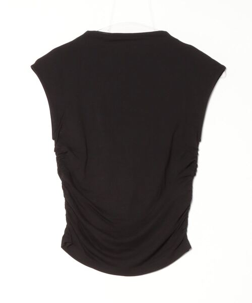 gina tricot（ジーナトリコ）の「Soft touch funnel neck top（Tシャツ/カットソー・レディース・ブラック/ダークグレー・S/M）」の5枚目の写真