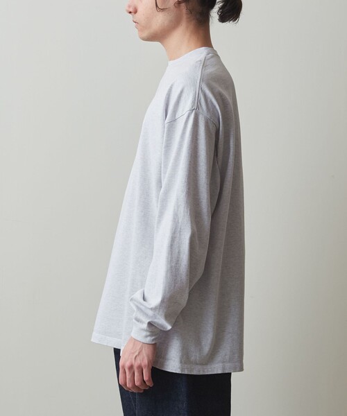Steven Alan（スティーブンアラン）の「＜Steven Alan＞ パック チューブボディ ロングスリーブ Tシャツ（Tシャツ/カットソー・メンズ・ホワイト/ライトグレー/ダークグレー・S/M/L/XL）」の14枚目の写真