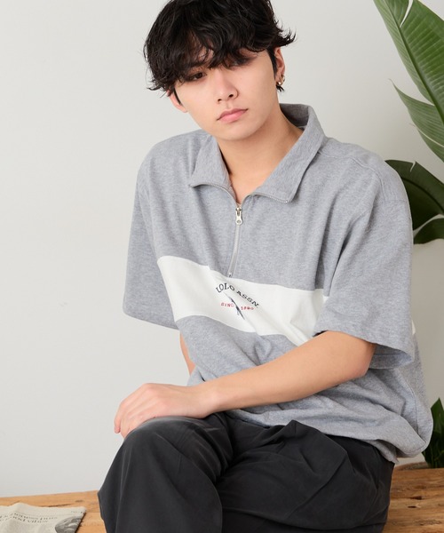 U.S. POLO ASSN./ユーエスポロアッスン レトロポロハーフジップ
