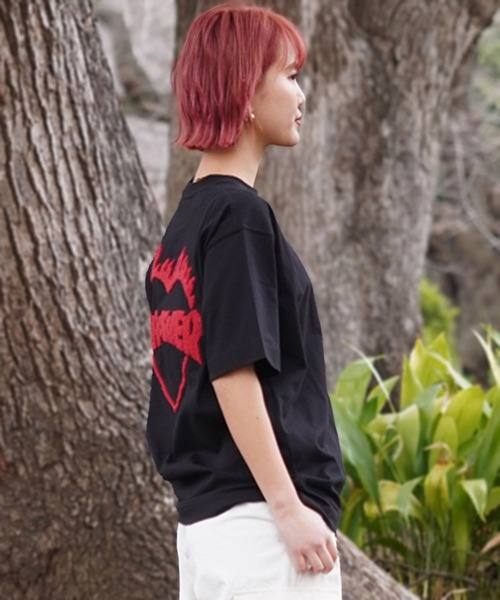 THRASHER(スラッシャー)の「【ムラサキスポーツ限定】THRASHER スラッシャー Tシャツ サガラ刺繍 ビックシルエット ボックスシルエット THML-24SPSST03(Tシャツ/カットソー・レディース・ホワイト/ブラック・M/L)」の15枚目の写真