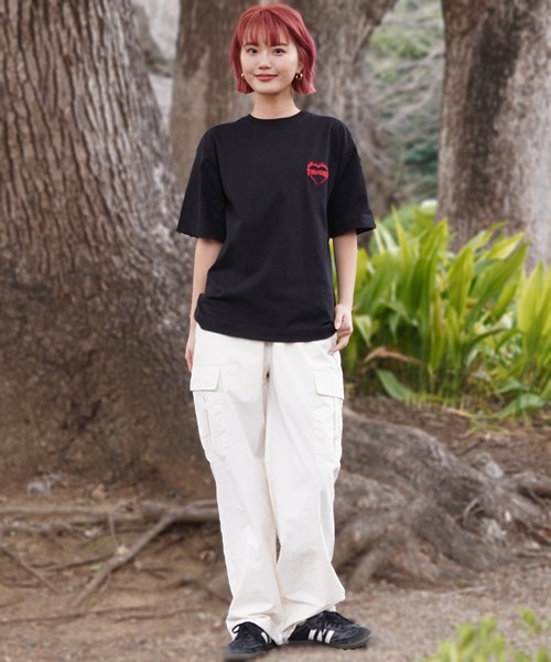 THRASHER(スラッシャー)の「【ムラサキスポーツ限定】THRASHER スラッシャー Tシャツ サガラ刺繍 ビックシルエット ボックスシルエット THML-24SPSST03(Tシャツ/カットソー・レディース・ホワイト/ブラック・M/L)」の17枚目の写真