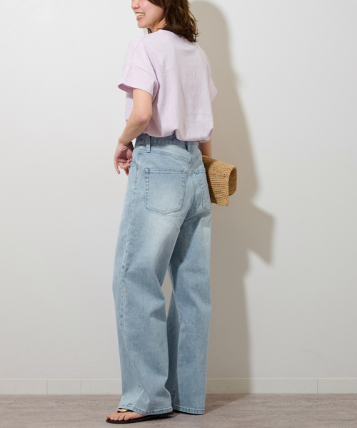 【2024】relume ストレッチデニムストレート 5ポケット 38 追加4》ストレッチデニムストレート 5ポケット（デニムパンツ