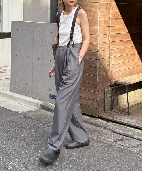 セール】サスペンダーハイウエストパンツ（その他パンツ