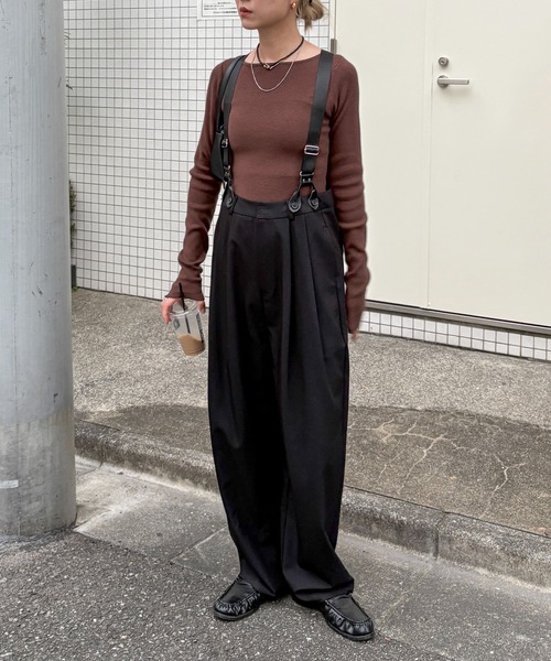 セール】サスペンダーハイウエストパンツ（その他パンツ）｜feepur