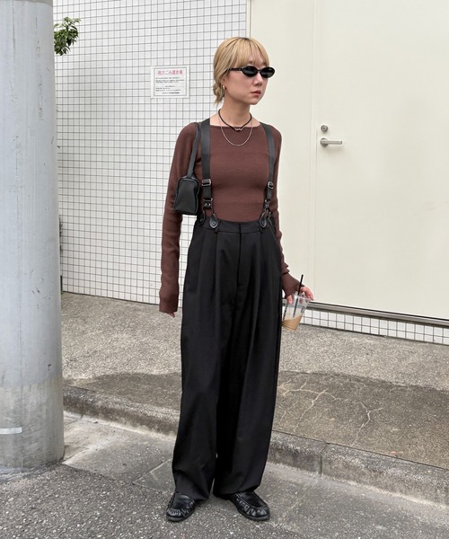 セール】サスペンダーハイウエストパンツ（その他パンツ）｜feepur
