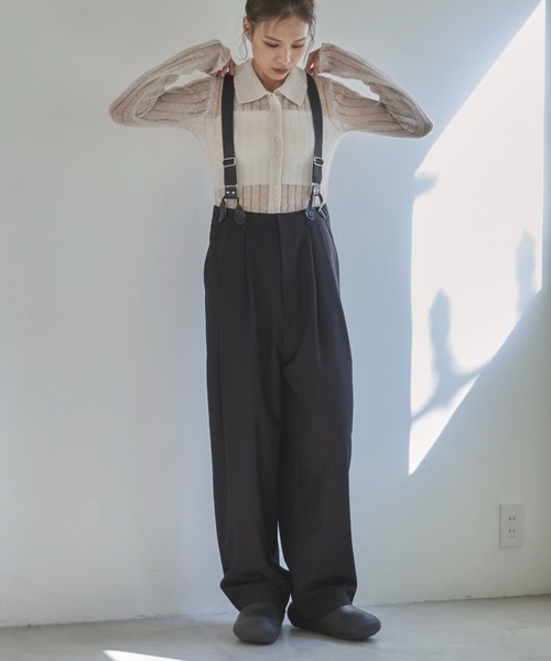 セール】サスペンダーハイウエストパンツ（その他パンツ）｜feepur 