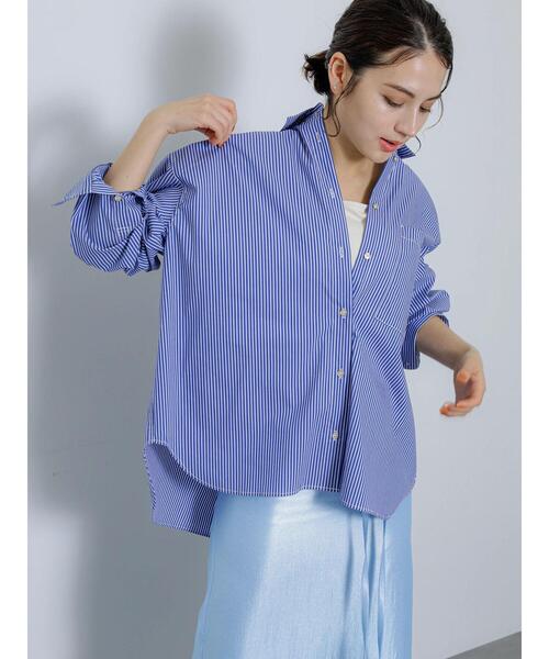 Te chichi（テチチ）の「ルーズシルエットポイント刺繍シャツ（シャツ/ブラウス・レディース・オフホワイト/ブルー/サックスブルー・F）」の11枚目の写真