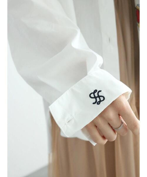 Te chichi（テチチ）の「ルーズシルエットポイント刺繍シャツ（シャツ/ブラウス・レディース・オフホワイト/ブルー/サックスブルー・F）」の18枚目の写真