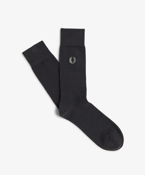 FRED PERRY(フレッドペリー)の「Classic Laurel Wreath Socks/クラシックローレルリースソックス(ソックス/靴下・メンズ・ブラック/グレー/ネイビー/ダークベージュ/ダークグレー/ホワイト/オフホワイト/グレー系その他/ライトブルー/ベージュ/サックスブルー・4-6/6-8)」の7枚目の写真