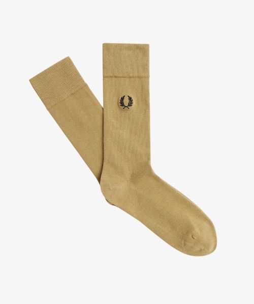 FRED PERRY(フレッドペリー)の「Classic Laurel Wreath Socks/クラシックローレルリースソックス(ソックス/靴下・メンズ・ブラック/グレー/ネイビー/ダークベージュ/ダークグレー/ホワイト/オフホワイト/グレー系その他/ライトブルー/ベージュ/サックスブルー・4-6/6-8)」の9枚目の写真
