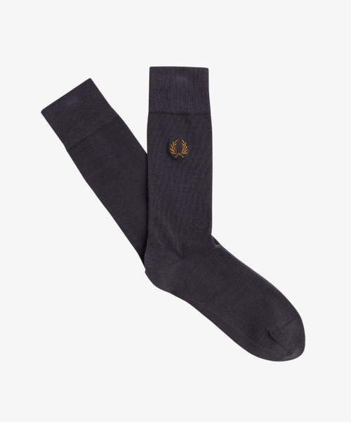 FRED PERRY(フレッドペリー)の「Classic Laurel Wreath Socks/クラシックローレルリースソックス(ソックス/靴下・メンズ・ブラック/グレー/ネイビー/ダークベージュ/ダークグレー/ホワイト/オフホワイト/グレー系その他/ライトブルー/ベージュ/サックスブルー・4-6/6-8)」の6枚目の写真