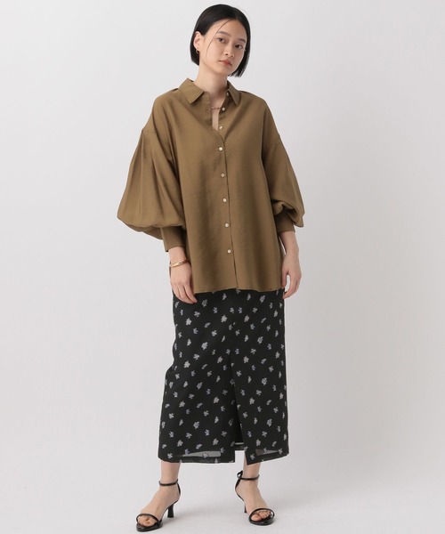 A part by（アパートバイ）の「≪追加1≫シアーオーバーシャツ（シャツ/ブラウス・レディース・ピンク系その他4/アイボリー/ライトブルー/チャコールグレー/ライトグリーン/ブルー系その他2/キャメル・FREE）」の14枚目の写真