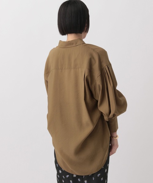 A part by（アパートバイ）の「≪追加1≫シアーオーバーシャツ（シャツ/ブラウス・レディース・ピンク系その他4/アイボリー/ライトブルー/チャコールグレー/ライトグリーン/ブルー系その他2/キャメル・FREE）」の16枚目の写真