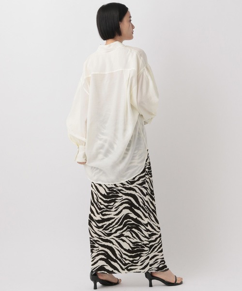 A part by（アパートバイ）の「≪追加1≫シアーオーバーシャツ（シャツ/ブラウス・レディース・ピンク系その他4/アイボリー/ライトブルー/チャコールグレー/ライトグリーン/ブルー系その他2/キャメル・FREE）」の20枚目の写真