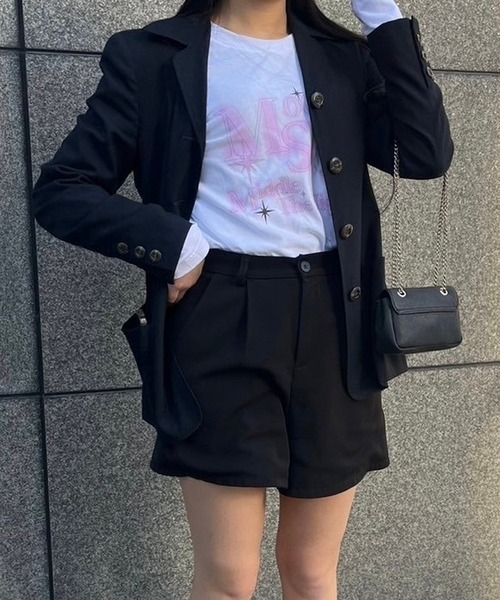 cuorequal(クオレコール)の「ムーンプリントロンT(Tシャツ/カットソー・レディース・ホワイト・M/L)」の7枚目の写真