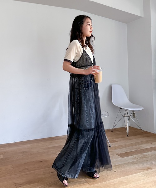 EPIMI E'PIMMY（エピミエピミー）の「《新色登場》切り替えカーブデニム（デニムパンツ・レディース・サックスブルー/ブラック/オレンジ/ピンク・MEDIUM/SMALL）」の19枚目の写真