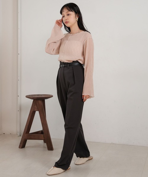 Bab（バブ）の「前後2WAYメロウカットソー（Tシャツ/カットソー・レディース・ライトグリーン/アイボリー/ピンク・FREE）」の15枚目の写真