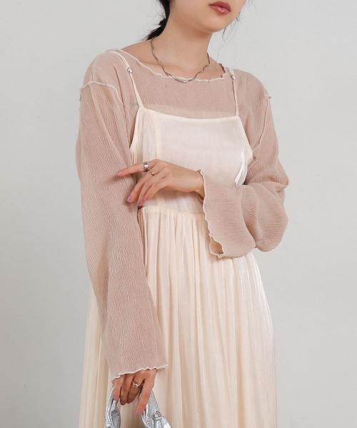 Bab（バブ）の「前後2WAYメロウカットソー（Tシャツ/カットソー・レディース・ライトグリーン/アイボリー/ピンク・FREE）」の18枚目の写真