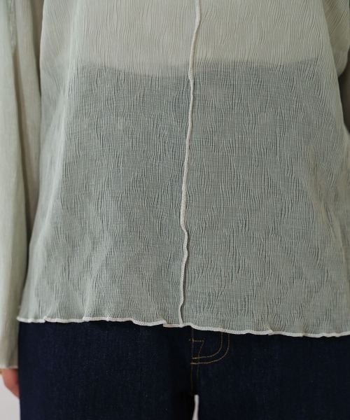 Bab（バブ）の「前後2WAYメロウカットソー（Tシャツ/カットソー・レディース・ライトグリーン/アイボリー/ピンク・FREE）」の10枚目の写真