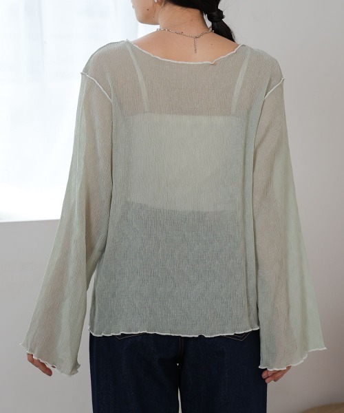 Bab（バブ）の「前後2WAYメロウカットソー（Tシャツ/カットソー・レディース・ライトグリーン/アイボリー/ピンク・FREE）」の11枚目の写真