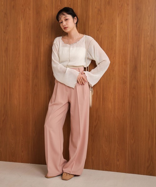 Bab（バブ）の「前後2WAYメロウカットソー（Tシャツ/カットソー・レディース・ライトグリーン/アイボリー/ピンク・FREE）」の8枚目の写真