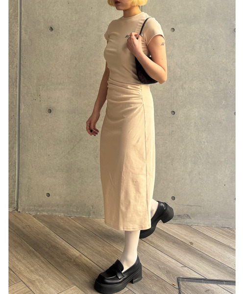 fano studios ショートスリーブ ギャザーワンピース　Sサイズ ワンピース ショートスリーブ ギャザーワンピース FC24L037